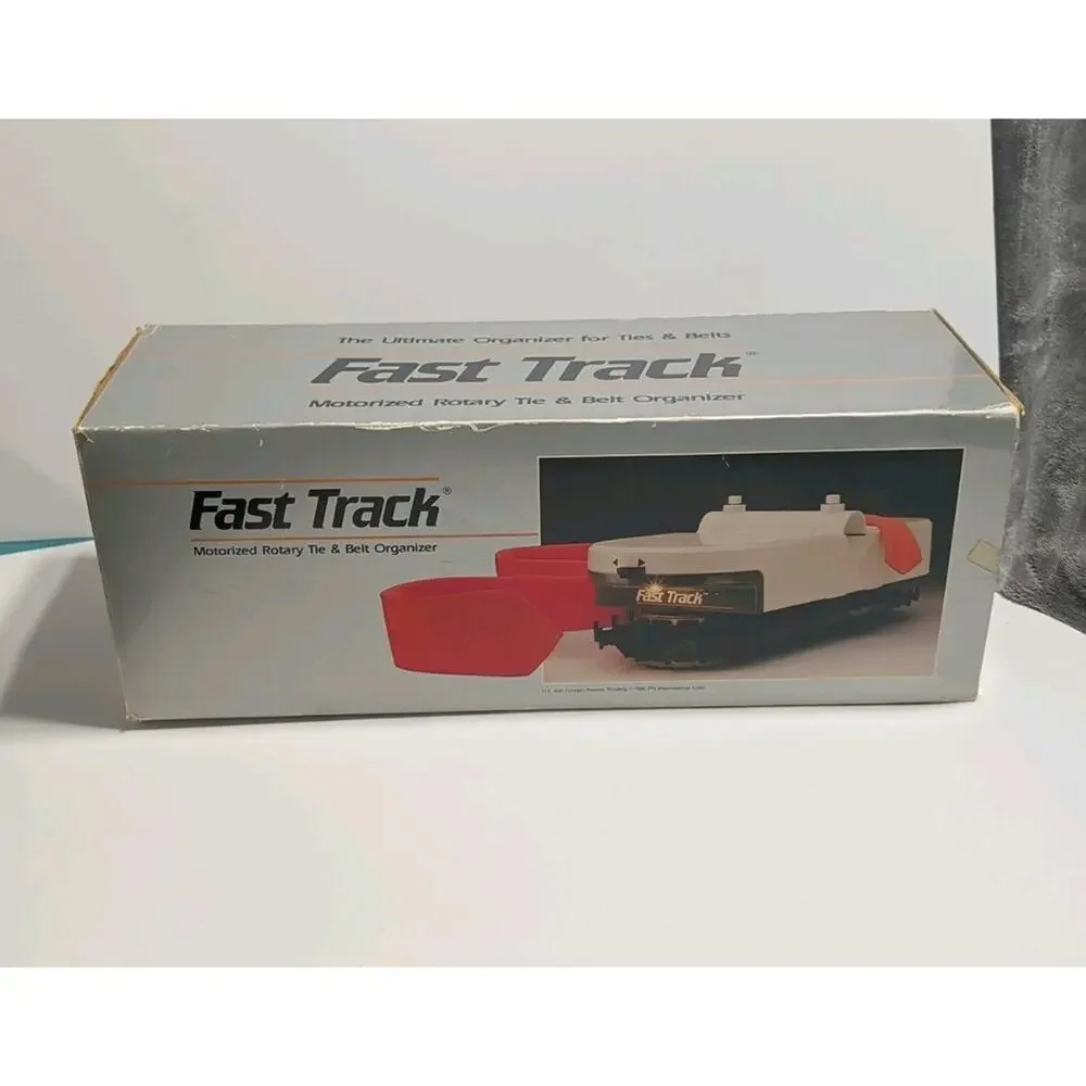 Fast Track Motorized Rotary Tie & Belt Organizer Closet Rack – Open Box‎